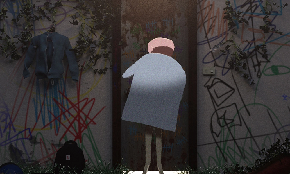 《Behind the Door》3D結合2D風格的實驗動畫